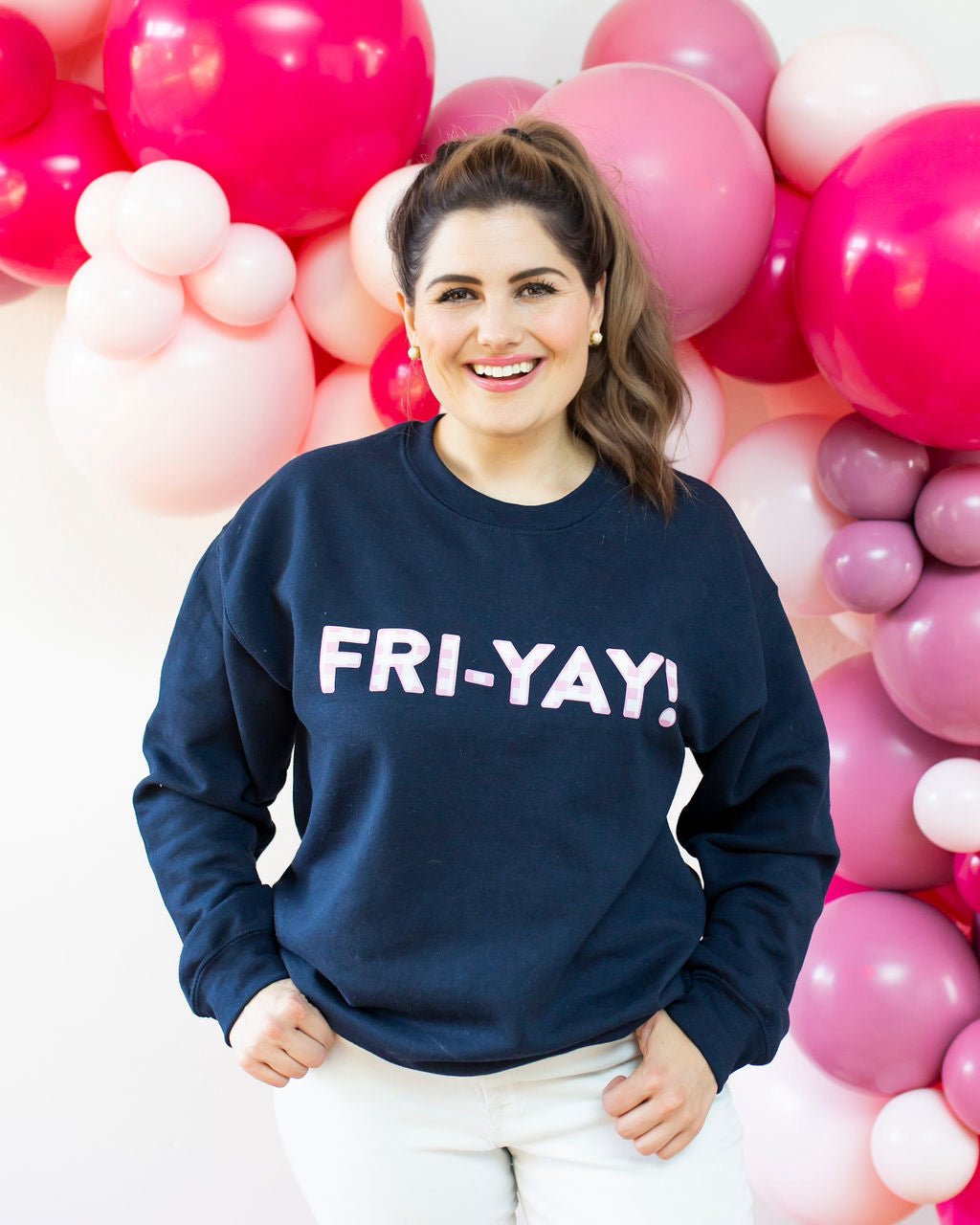FRI-YAY! Crewneck Sweatshirt, Navy