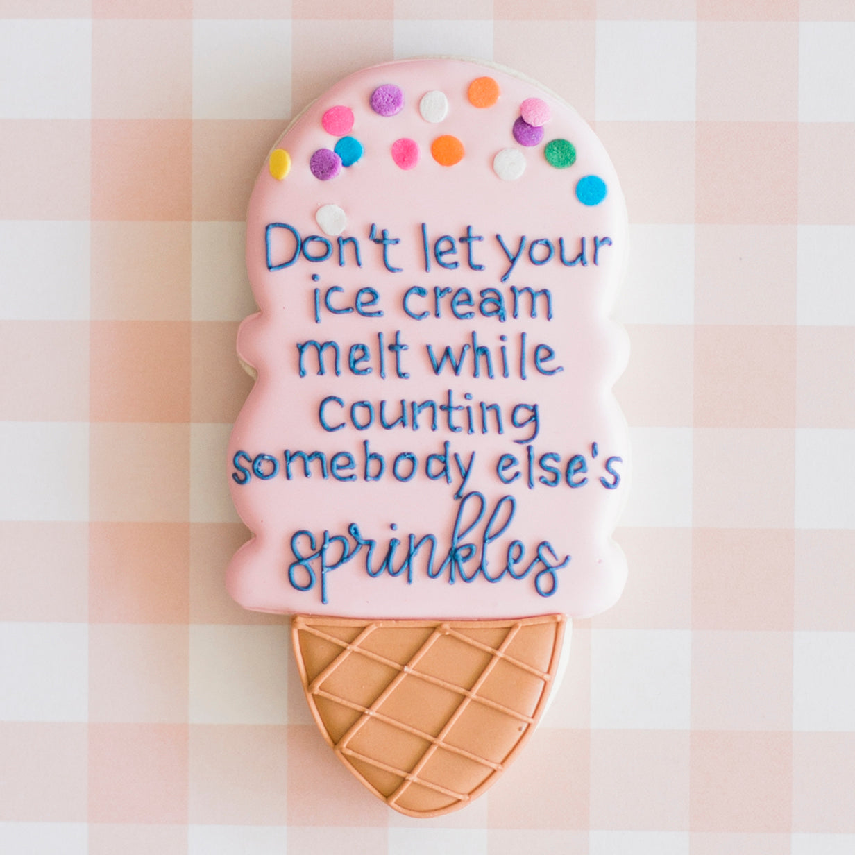 Count Your Own Sprinkles Crewneck Sweatshirt, Gray